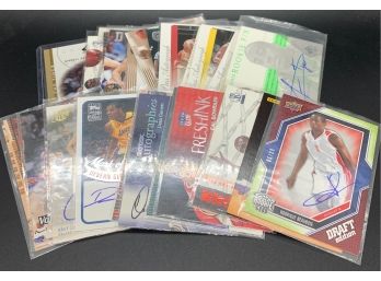 Large Basketball Autograph Card Lot