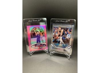 (2) 2109 Chronicle Pink Parallel Luka Doncic Cards