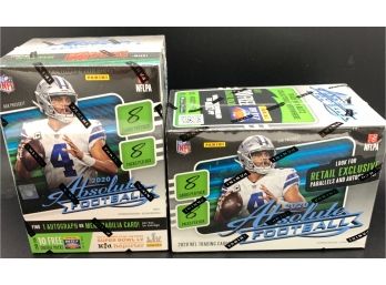 Lot Of (2) 2020 Absolute Football Blaster Boxes