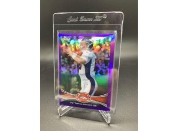 2012 Topps Chrome Purple Refractor Peyton Manning Serial Numbered Out Of 499