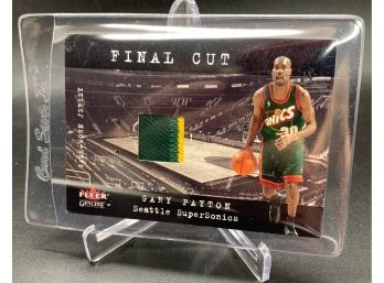 2001 Fleer Genuine Final Cut Gary Payton Game Used Patch Relic