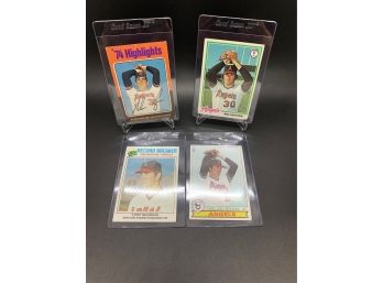 (4) Card Vintage Nolan Ryan Lot