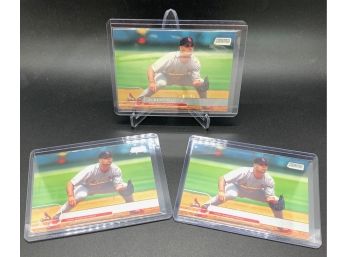 Lot Of (3) 2001 Stadium Club Albert Pujols Rookie Cards