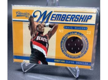 2011 Classics Membership Clyde Drexler Game Used Relic Serial Numbered To 499