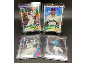 Lot Of (4) 2020 Kyle Lewis Rookie Cards