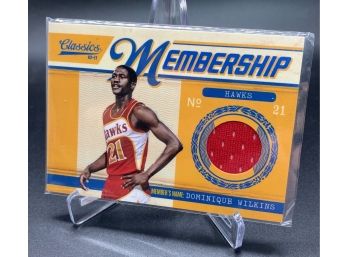 2011 Classics Membership Dominique Wilkins Game Used Relic Numbered To 250