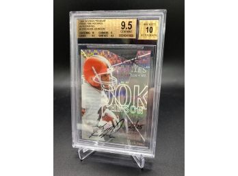 1999 Skybox Premium Prime Time Rookie Kevin Johnson Serial Numbered To 25 BGS Graded 9.5 With 10 Auto