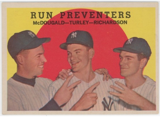 1959 Topps Run Preventers - McDougald, Turley, Richardson