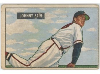 1951 Bowman Johnny Sain