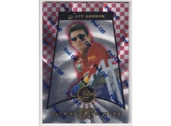 1997 Pinnacle Totally Certified Platinum Red Burning Desire Jeff Gordon #D 2395/2999 - Protective Coating