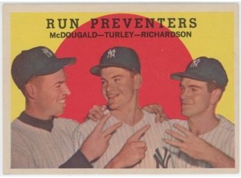 1959 Topps Run Preventers - McDougald, Turley, Richardson