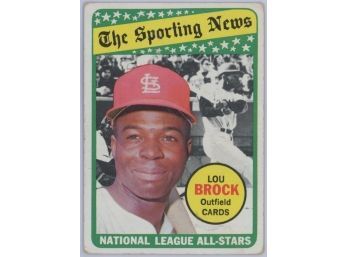 1969 Topps The Sporting News Lou Brock NL All-Stars