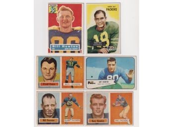 Lot Of (6) 1950's Football Cards