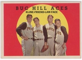 1959 Topps Buc Hill Aces - Kline, Friend, Law, Face