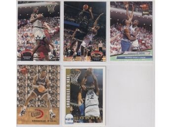 Lot Of (5) 1992-93 Shaquille O'Neal Rookies