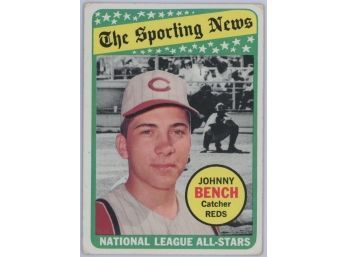 1969 Topps The Sporting News Johnny Bench NL All-Stars
