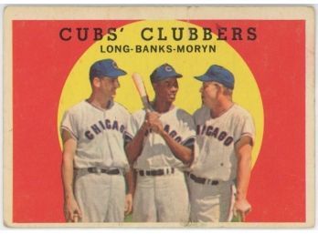 1959 Topps Cubs' Clubbers - Long, Banks, Moryn