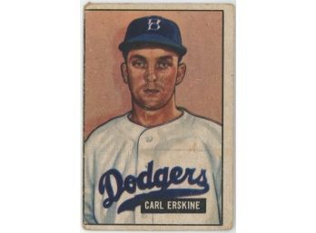 1951 Bowman Carl Erskine