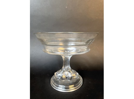 Dolphin Hobbs Under Company Glass Compote 1880s