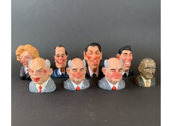 Collection Of Vintage Political Figures - Rubber Squeaky