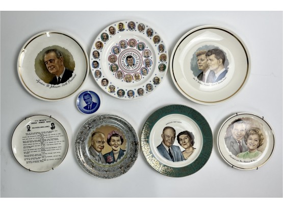 Collectible Plate Of Presidents Lot
