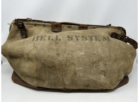 Antique Bell Systems Canvas Bag - As Is
