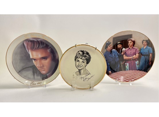 Collectible Plates Of Famous Figures