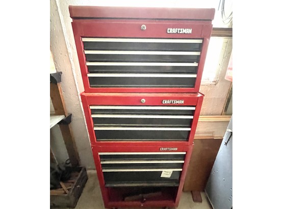 Multi Stack Craftsman Rolling Toolbox With Contents - See Description For Details