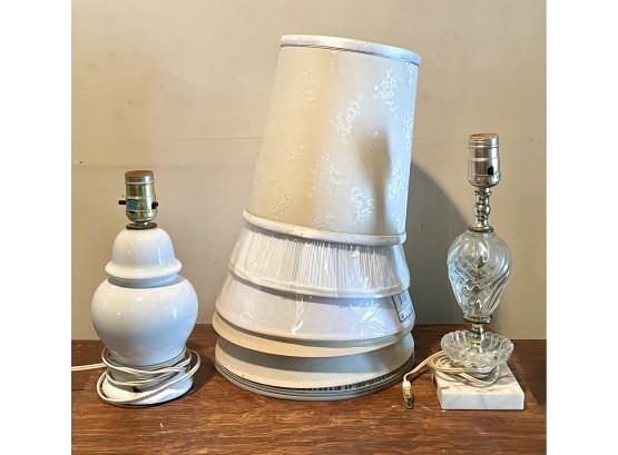 Vintage Table Lamp And Shade Lot - Please See Description