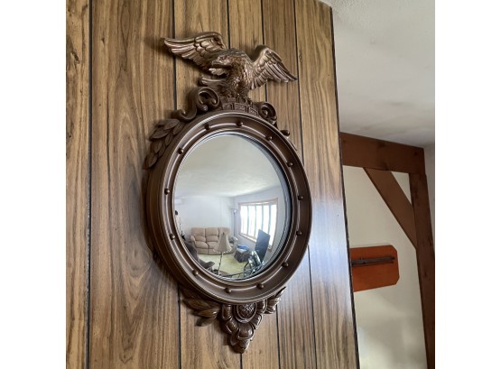 Vintage Mirror - Frame Is Made Of A Hard Plastic Or Composite Of Some Type