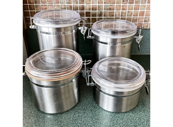 Kitchen Storage Canisters With Airtight Lids