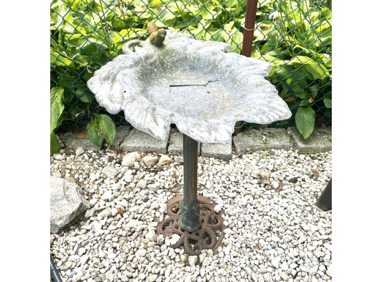 Bird Bath For Decorative Use Or As Planter As Is