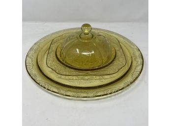 Lot Of Yellow Depression Glass - Please Bring Boxes And Wrap For Transport.