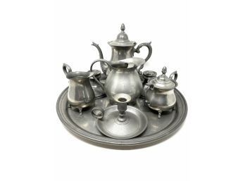 Large Collection Of Pewter