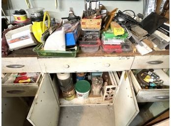 Contents Of Workroom Cabinet - Cabinet Not Included - See Description For Details