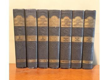 Full Set Of Antique Hardcover Times Encyclopedia Gazetter Copyright 1928 Consolidated Book Publisher