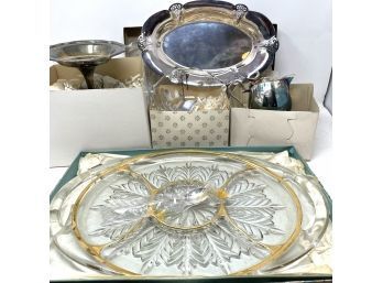 Collection Of Vintage Home Decor / Silverplate Lot - Never Used, Just Needs Polishing