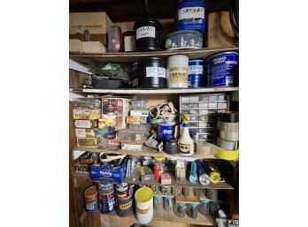 Large, Well Organized  Lot Of Nuts, Bolts And Supplies - See Description For Details