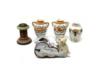 Collection Of Antique Small Porcelain Figures All Made In Japan