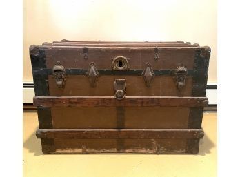 Antique Trunk - Hinge Needs Reattaching