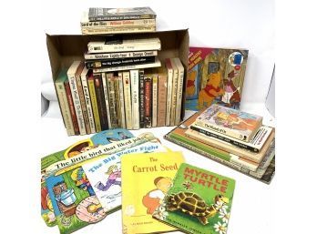 Vintage Book Collection Including Many Paperback Classics And Children's Books