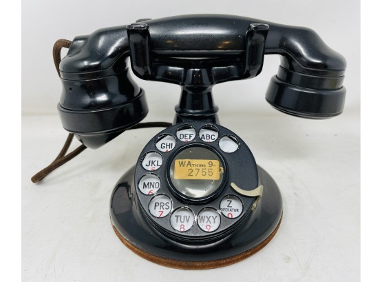 Antique Western Electric Rotary Phone Black