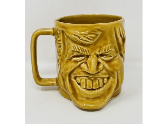 Vintage Pottery Mug Of Kennedy