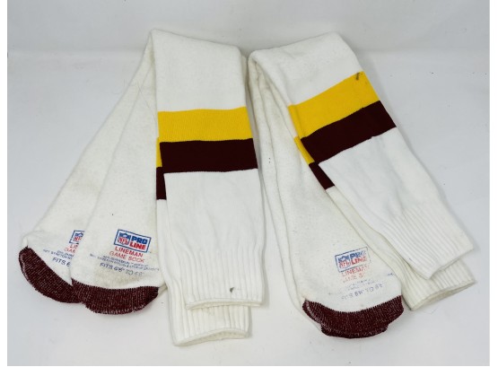Lot Of Two Pairs Of Vintage Pro Line Game Socks