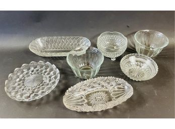 Large Lot Of Antique Glassware - As Pictured