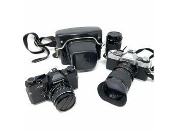 Camera Lot Includes Minolta XG-1 & Mamiya NC1000 - Untested