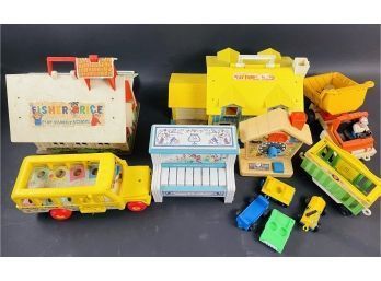 Large Assortment Of Vintage Playskool Toys As Pictured