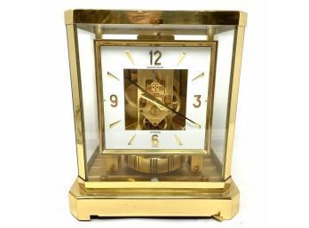 Jaeger Lecoultre Atmos Clock Brass Swiss Made Model 528-8 15 Jewels - Untested