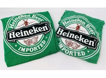 Vintage Heineken Beer T-shirts - One Like New!! See Pictures And Measurements And 'grab A Heiney!'