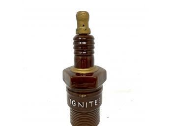 Vintage 'IGNITE' Spark Plug Decanter